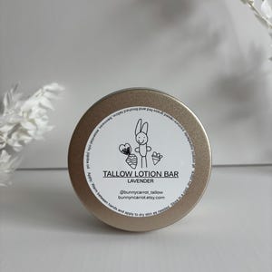 Organic Tallow Lotion Bar