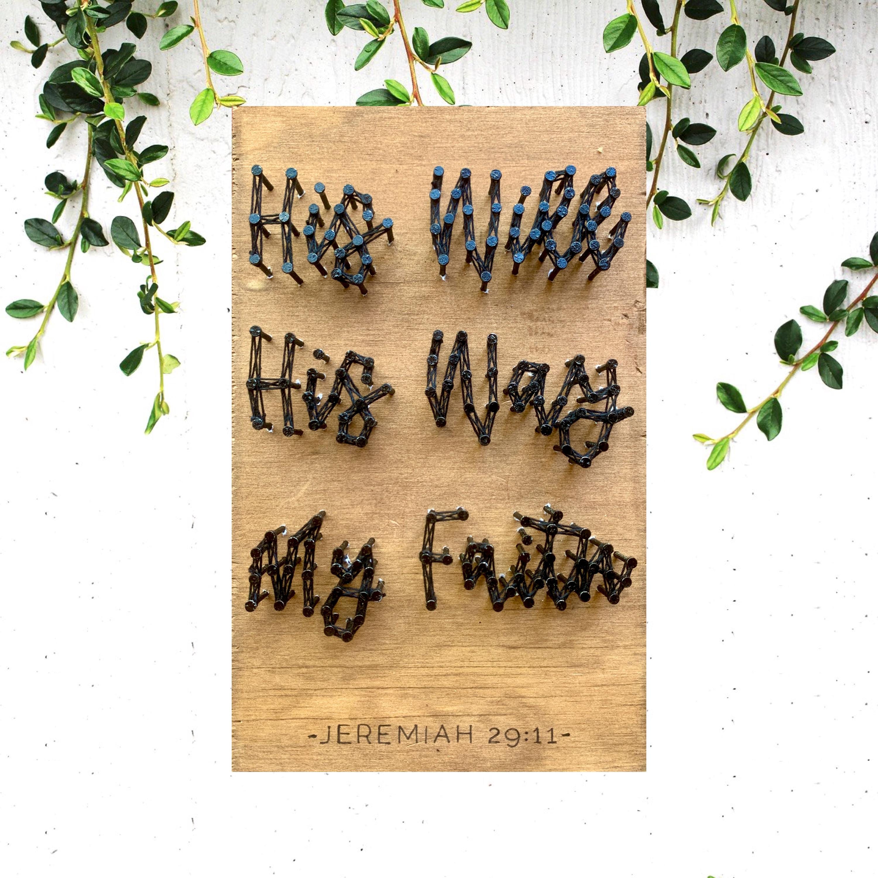 DIY String Art Bible Verse Home Decor, 3D Wall Hanging Sign Gift Idea ...