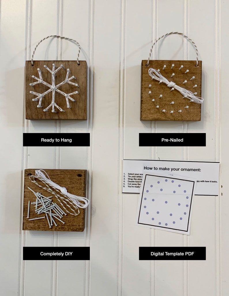 String Art Ornaments Custom Christmas Tree Home Decor Gift Etsy