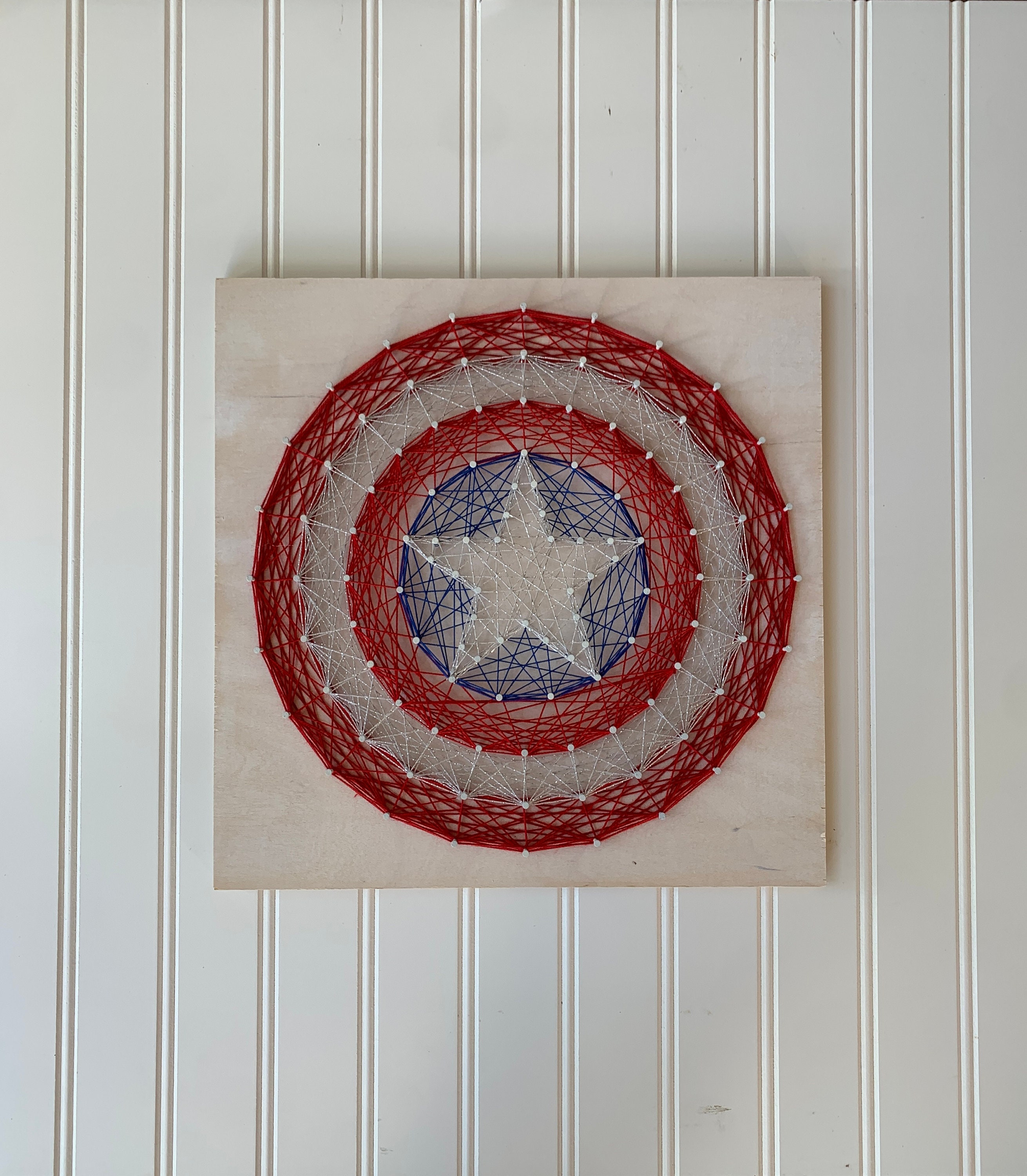 Captain America Shield String Art sign, Gift, Gaming, Comics, Super ...