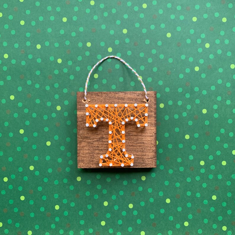 String Art Power T Home Decor, Custom Tennessee Wall Hanging Sign, DIY Craft Kit Nail Project ...