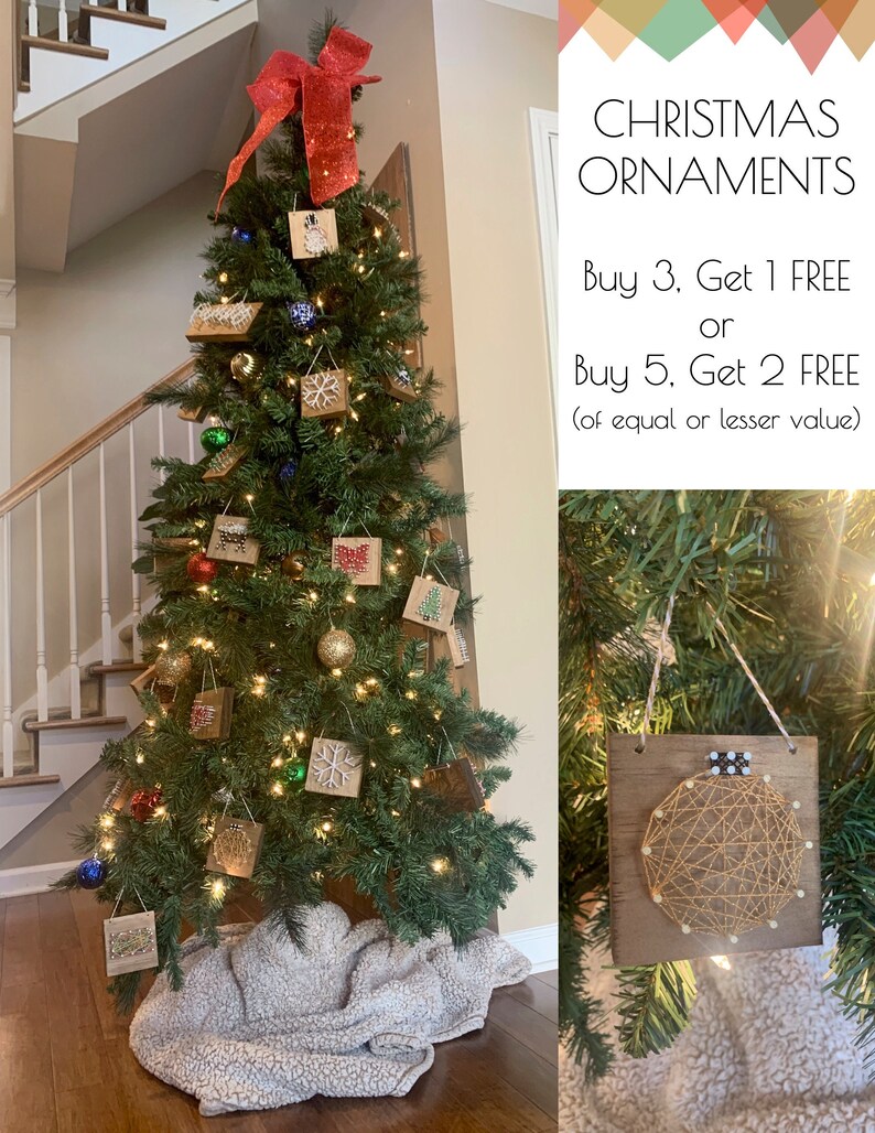 String Art Ornaments Custom Christmas Tree Home Decor Gift Etsy