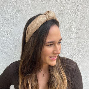 Raffia knotted headbands for Women; Spring/Summer Go To Headband