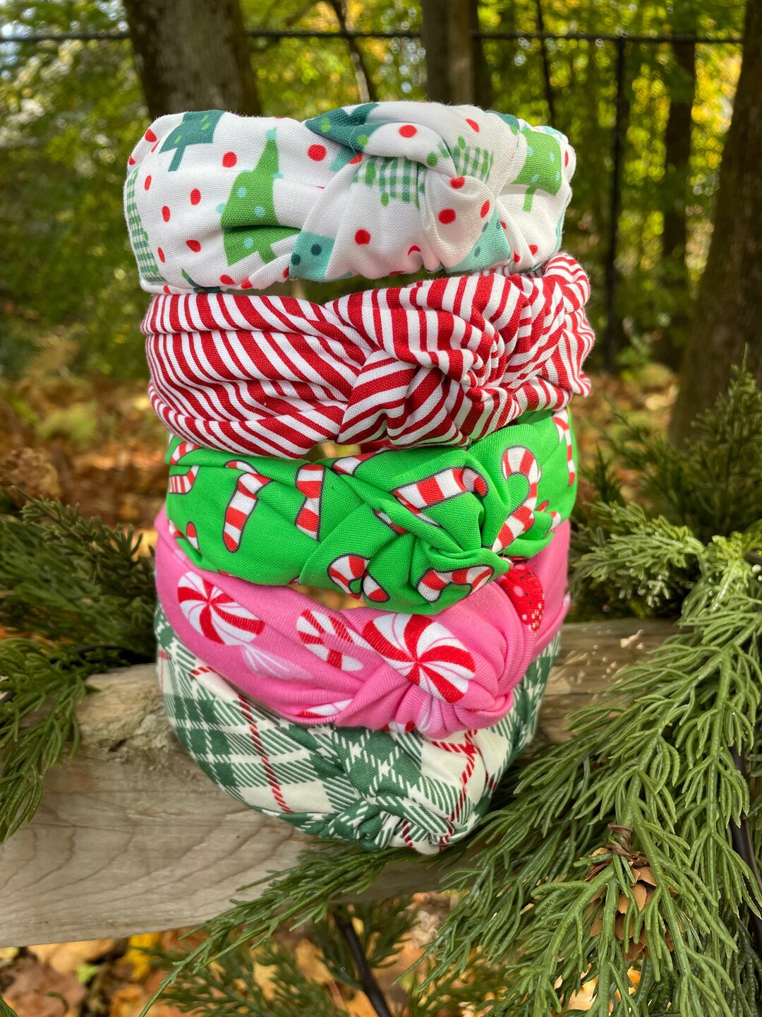 Christmas Holiday Headbands, Knotted Headbands, Headbands for Women