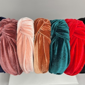 Velvet Knotted Headbands, Headbands for Women, Knotted Headbands