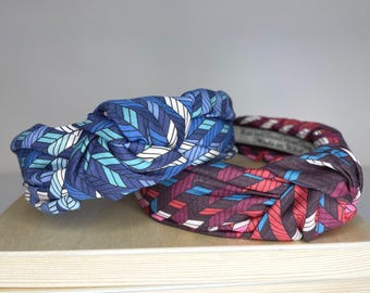Geknoopte hoofdband Liberty of London: eigentijdse katoenen gazonstof