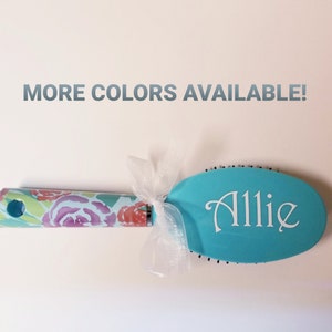 Personalized Hair Brush, Brush with name on it, party favor, gift, Easter basket, cheer team, gymnastics