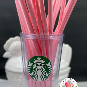 Reusable pink soft Silicone Heart Shaped Drinking Straw replacement pink gift for her him party kids girls 9.75 inches