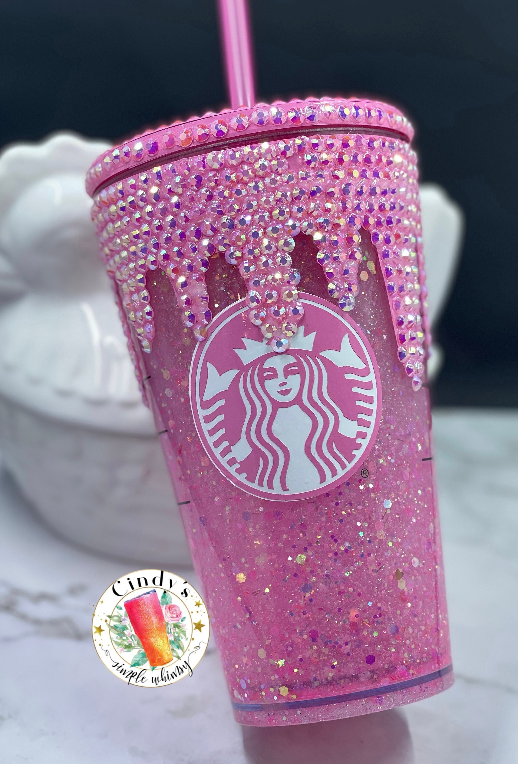 Light Pink Plastic Glitter Cups – Party Snobs