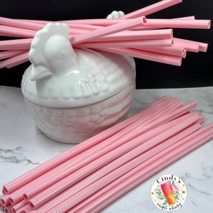 Reusable pink soft Silicone Heart Shaped Drinking Straw replacement pink gift for her him party kids girls 10 inches