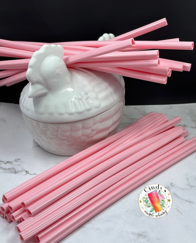 Reusable pink soft Silicone Heart Shaped Drinking Straw replacement pink gift for her him party kids girls 10 inches