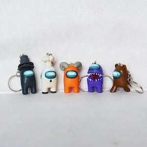 Among Us Crewmate and Imposter Toy Keychain