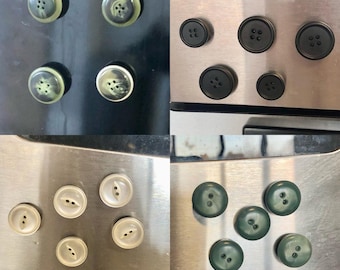 Cute Upcycled Button Magnets