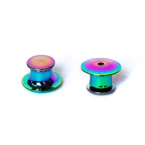 Rainbow Locking Pin Back