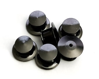 Black Nickel Locking Pin Back