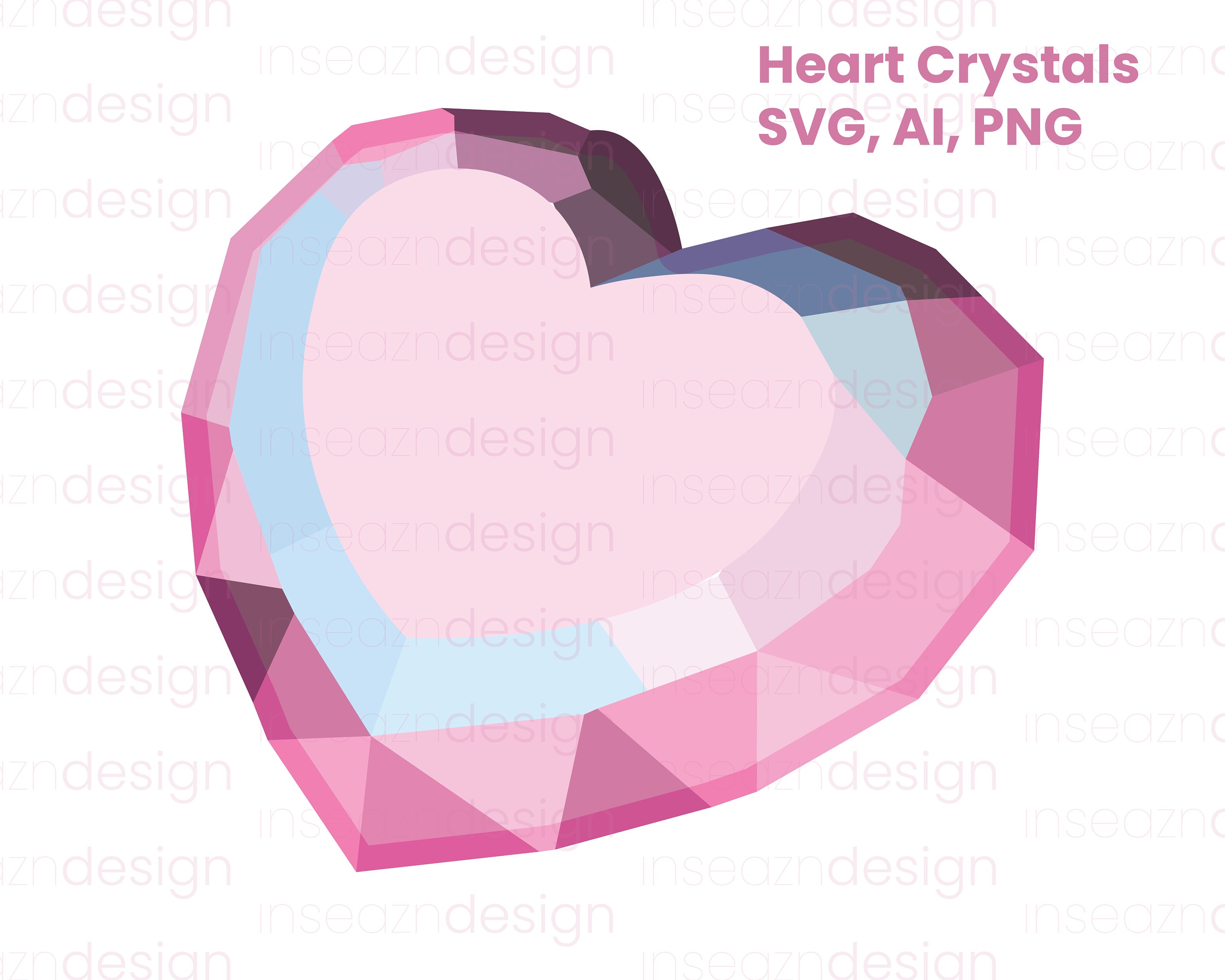 Animal Crossing Heart Crystal Vector SVG Shape File Clip Etsy