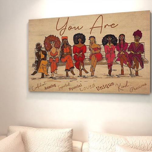 Black Woman Art African American Wall Art Black Art Etsy