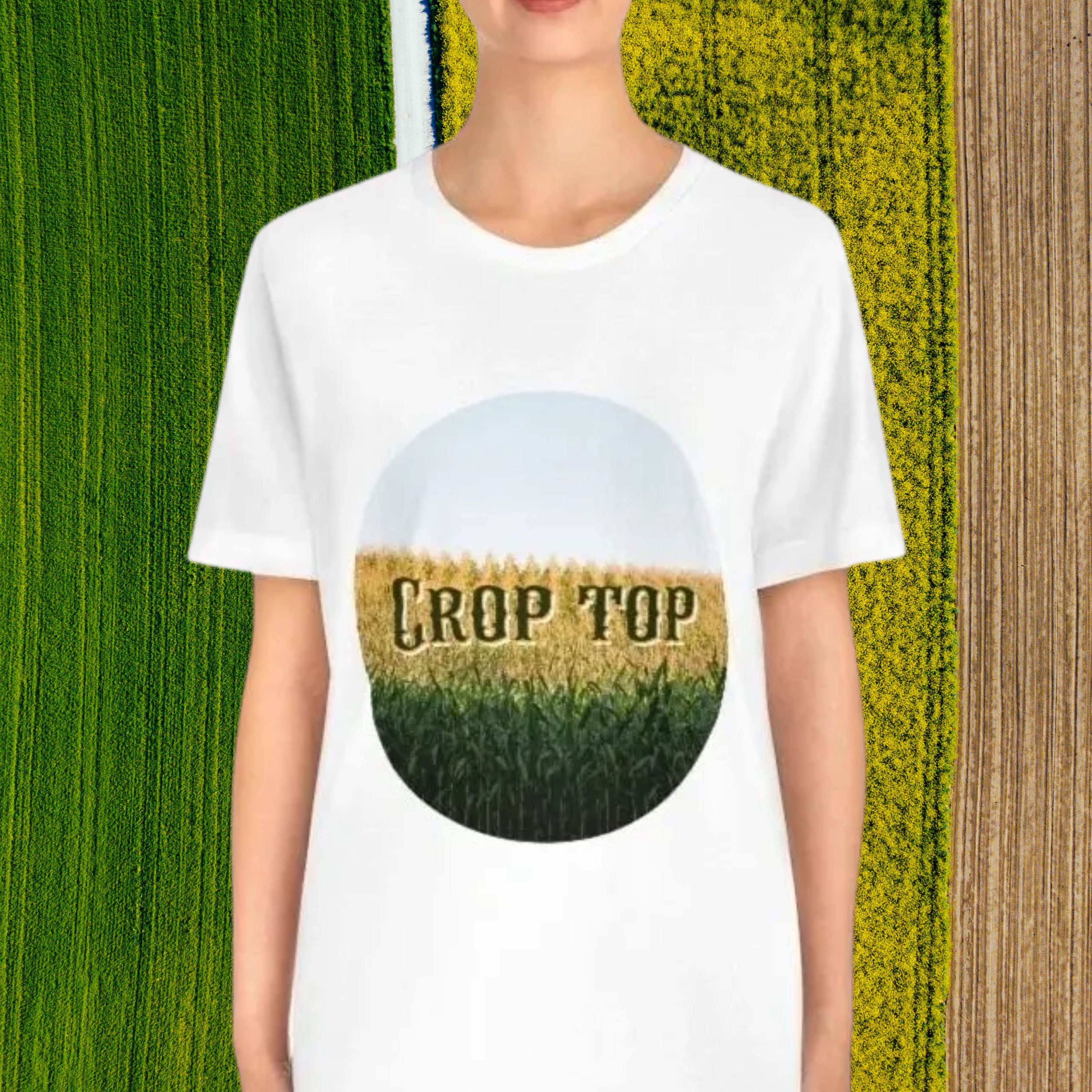 Crop Top Corn Field Funny Spring Time 