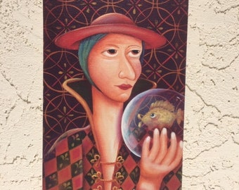 Limited Edition Small Giclée print on canvas - Bubble Man