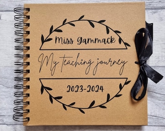 Personalised Teacher Scrapbook / Photo Album Custom Designed