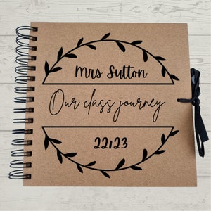 Álbum de recortes personalizado para profesores / Álbum de fotos diseñado a medida