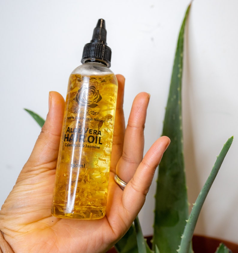 Aloe Vera Hair oil 120ml Chamomile & Jasmine infused Dee Etsy