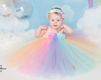 Rainbow Princess Dress - Winter Rosie Boutique