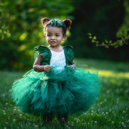 hunter green birthday dress Baby Girl Dress, Green First Outfit Girl, Holiday Baby Girl, Cake Smash Outfit Girl, Forest Green Birthday Dress Colonial