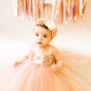 Baby girl first birthday dress, cake smash outfit girl, baby girl tutu dress, baby flower girl dress, baby pageant dress