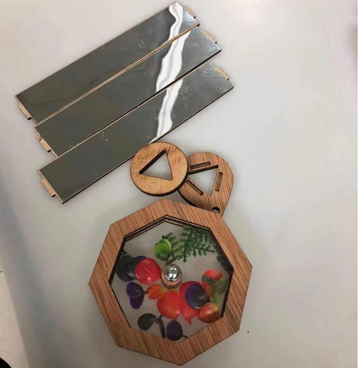 Kaliscopes Wooden Kaleidoscope Kit, DIY Creative Educational Toy for Children and ...
