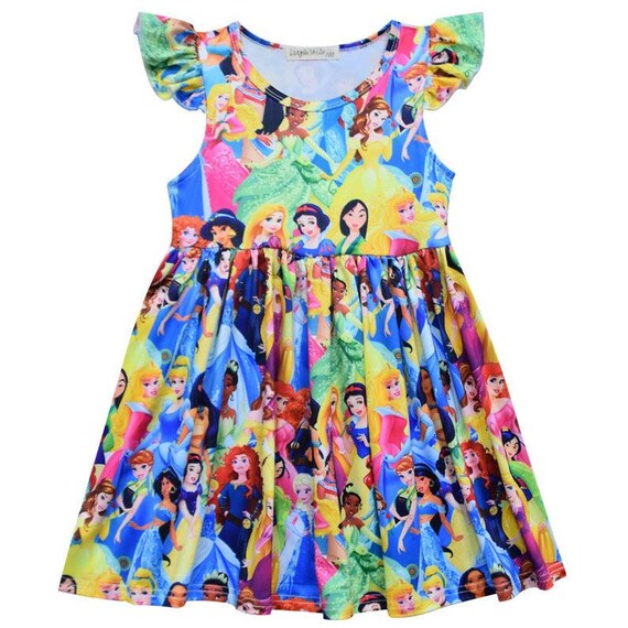 disney princess print dress