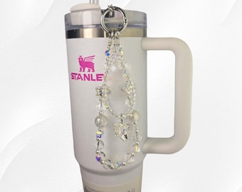 Butterfly Beaded Tumbler Straw Charm  | Tumbler Charm Necklace  | Tumbler Charm Bracelet  | Beaded Tumbler Charms | Straw Dangle