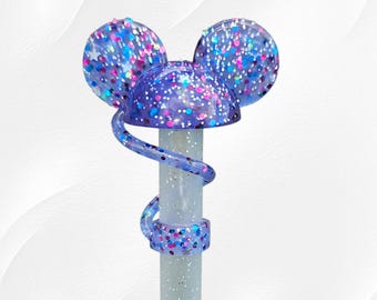 Mouse Ears Straw Topper/ Cover-10mm for Stanley, Starbucks Stanley SxS Collaboration, Simple Modern, and most standard-sized 30oz-40oz Cups