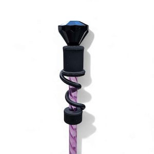 Diamond Silicone 8mm Straw Topper  / Straw Cover |  Fits Starbucks Tumbler Straws | Straw Charm | Tumbler Accessories