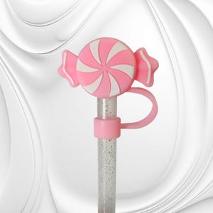 Candy 3D Straw Topper | Straw Cover. Fits 10mm Straws. Fits Stanley, Simple Modern, Yeti, 30oz-40oz Tumbler Straws | Charm  | Accessories