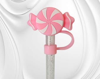 Sweet Treats Candy 3D Straw Toppe | Straw Cover. Fits 10mm Straws. Fits Stanley, Simple Modern, Yeti, 30oz-40oz Tumbler Straws