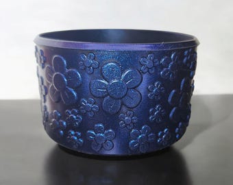 Flower Textured Shimmer Silicone Tumbler Boots - Tumbler Sleeves - Fits 30oz - 40oz Tumblers - Fits Stanley, Brumate, Simple Modern.