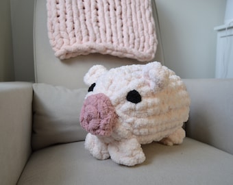 Peluche cochon, Penelope le cochon, cochon au crochet, cochon animal en peluche, peluche, peluche, crochet, cadeau d'anniversaire, cadeau bébé, amigurumi