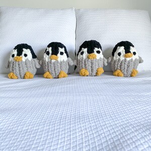 Baby Penguin Stuffed Animal, Popper the Penguin, Crochet Penguin