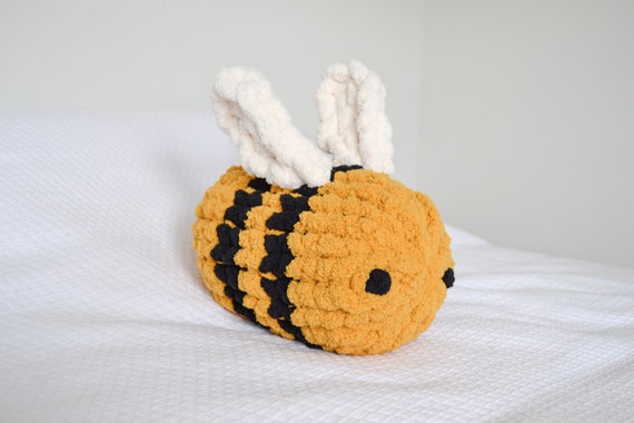 Bee Stuffed Animal, Beatrice the Bumblebee, Crochet Bee, Stuffed