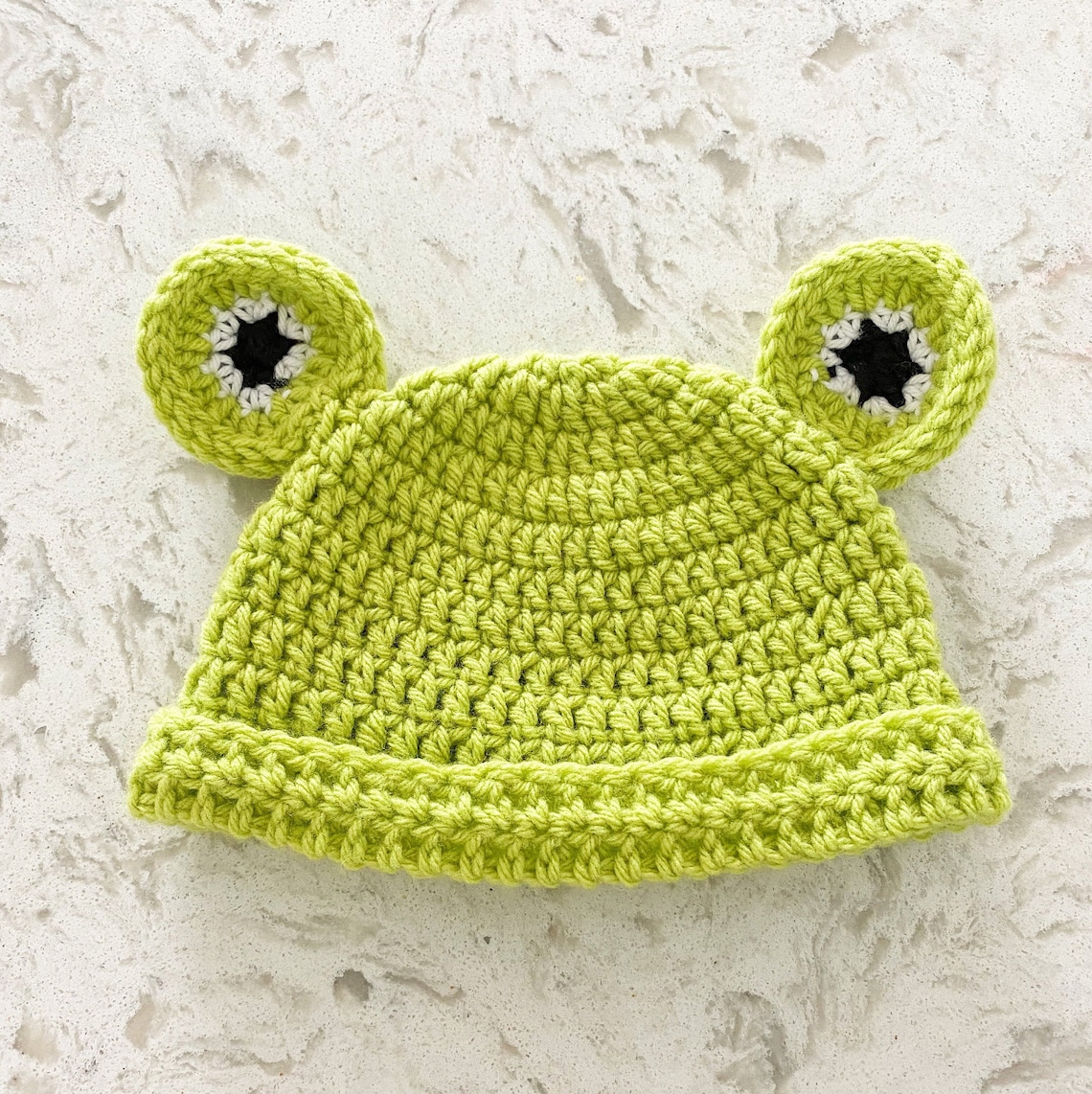Frog Beanie for Baby Adult Toddler and Child Crocheted | Etsy