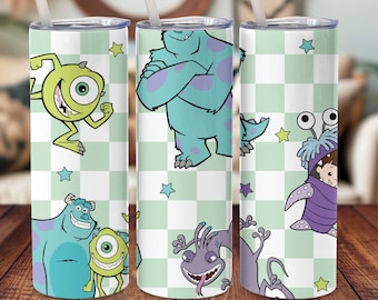 Monsters Inc Inspired Tumbler | Pixar Inspired Tumbler | 20oz Insulated Tumbler | Disney Inspired Tumbler