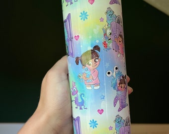 Monsters Inc Inspired Tumbler | Pixar Inspired Tumbler | 20oz Insulated Tumbler | Disney Inspired Tumbler