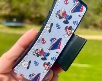 Cruise DCL Inspired Hair Clip | Captain Mickey and Minnie  Inspired Hair Accessory | Magical Vacation Hair Clip | Matte Black Hair Clip