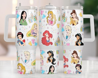 Princess Inspired 40oz Tumbler | Disney Inspired 40oz Tumbler | Theme Park Inspired 40oz Tumbler | Magic Castle Inspired Tumbler