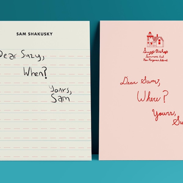 Moonrise Kingdom Prints – Suzy and Sam Love Letters, Set of 2