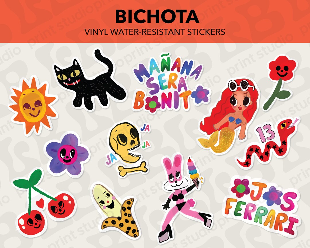 KAROL G Vinyl Stickers Music Stickers for Laptops, Phone Cases, Water