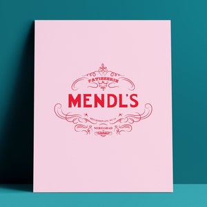 Mendl&#39;s Box Print |  Wes Anderson | Art Prints | Room Decoration | Movie Buff | Thoughtful Gifts | The Grand Budapest Hotel Prints | Gifts