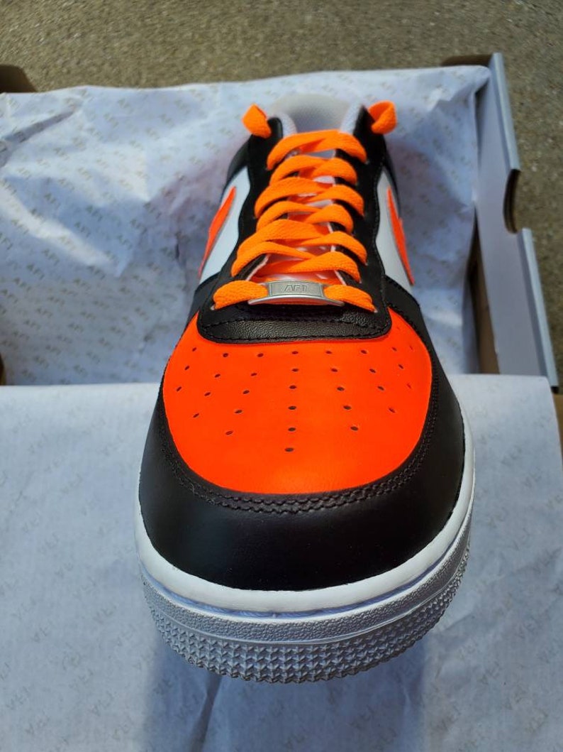 Custom Air Force 1 Orange Etsy