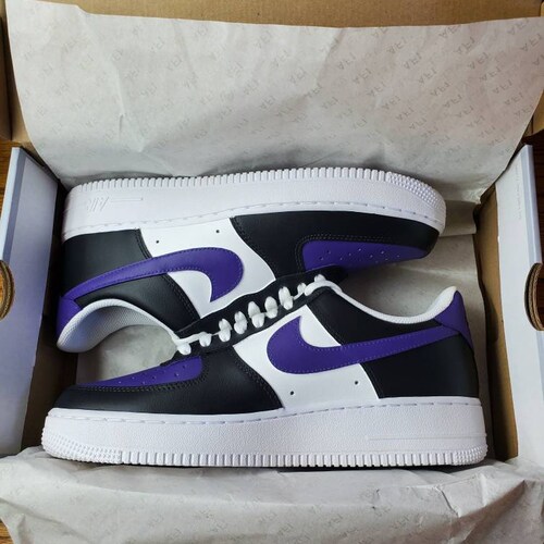 mens purple air force ones